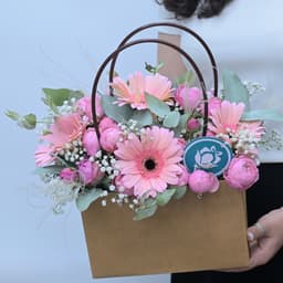 Rosy Picnic — Գերբերաներով պայուսակ