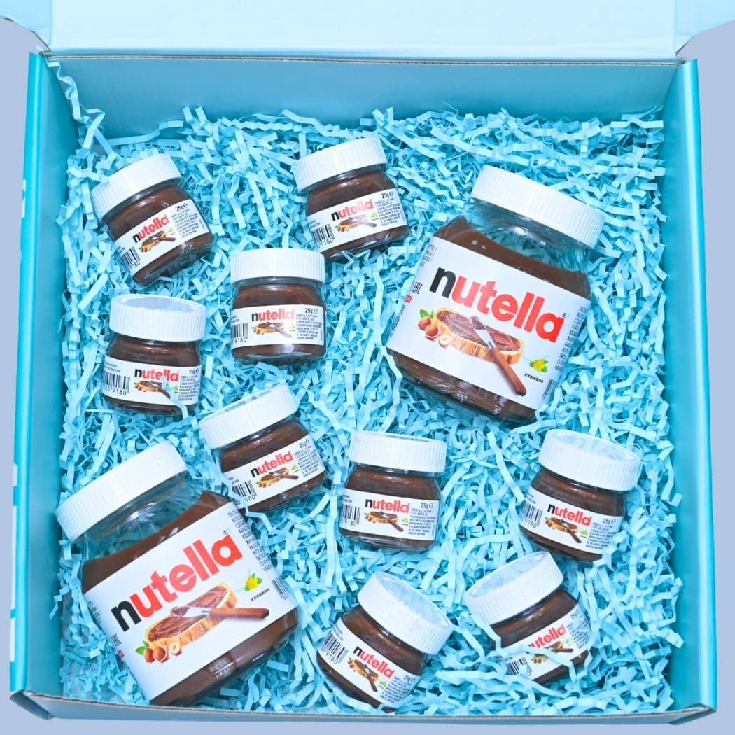 Подарочная коробка с баночками Нутелла