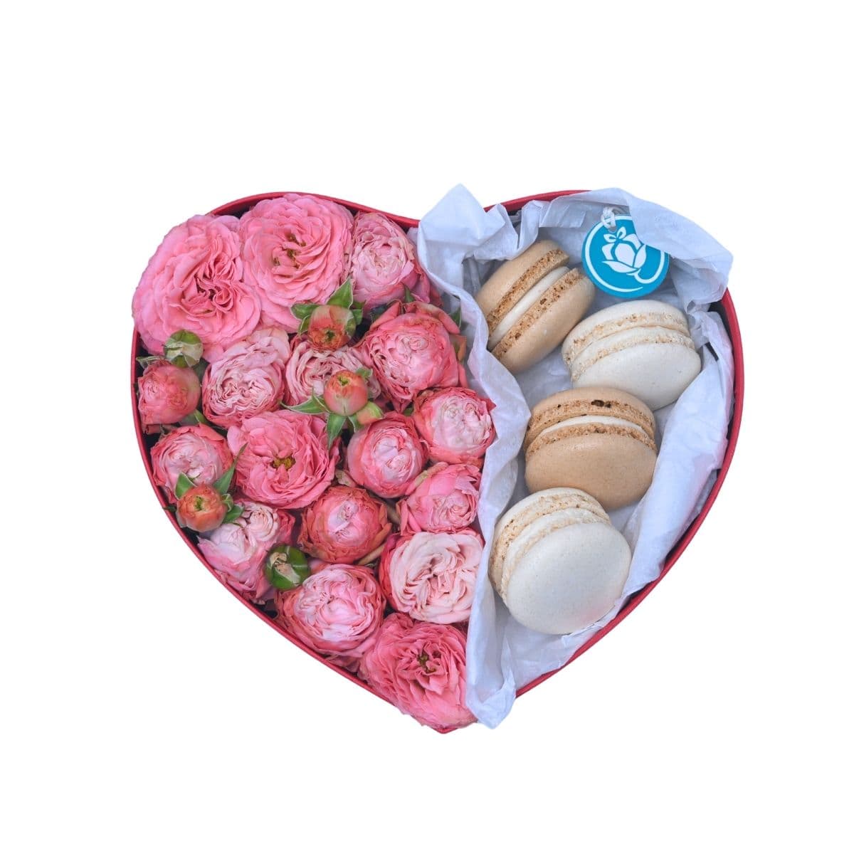 Heart with macarons