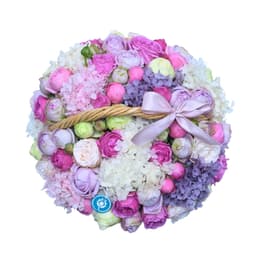 Корзина BARBIE с пионовидными розами