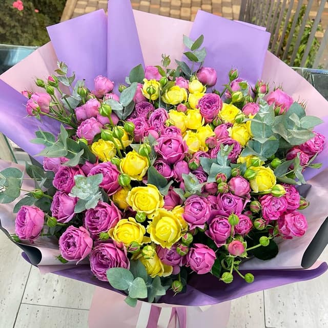 Bouquet "Lika" with peony rose