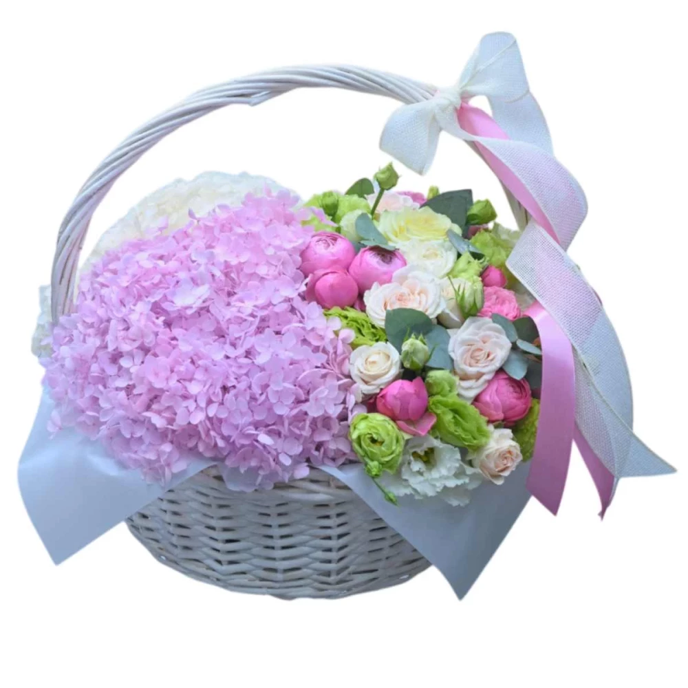 Bouquet with rose hydrangea