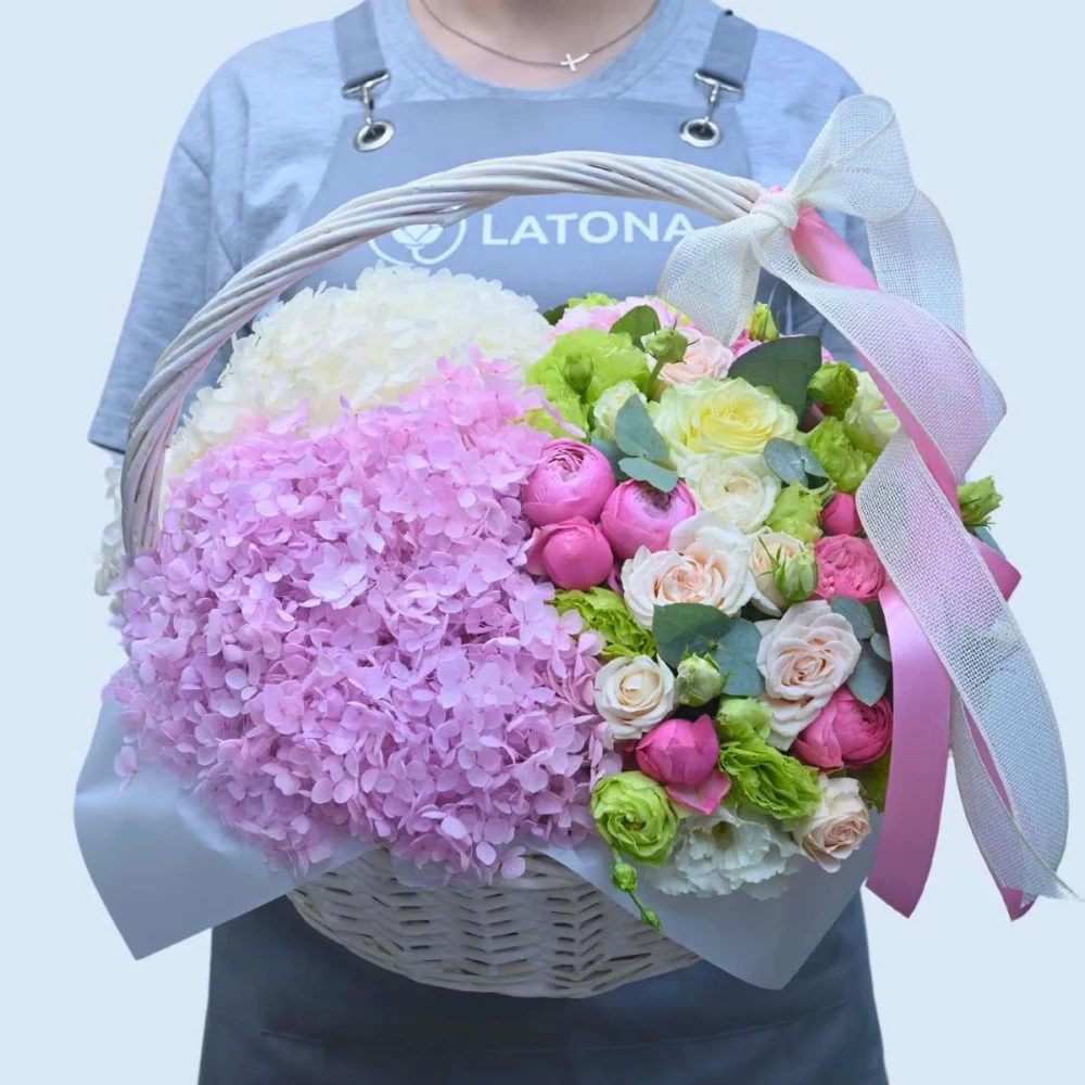 Bouquet with rose hydrangea