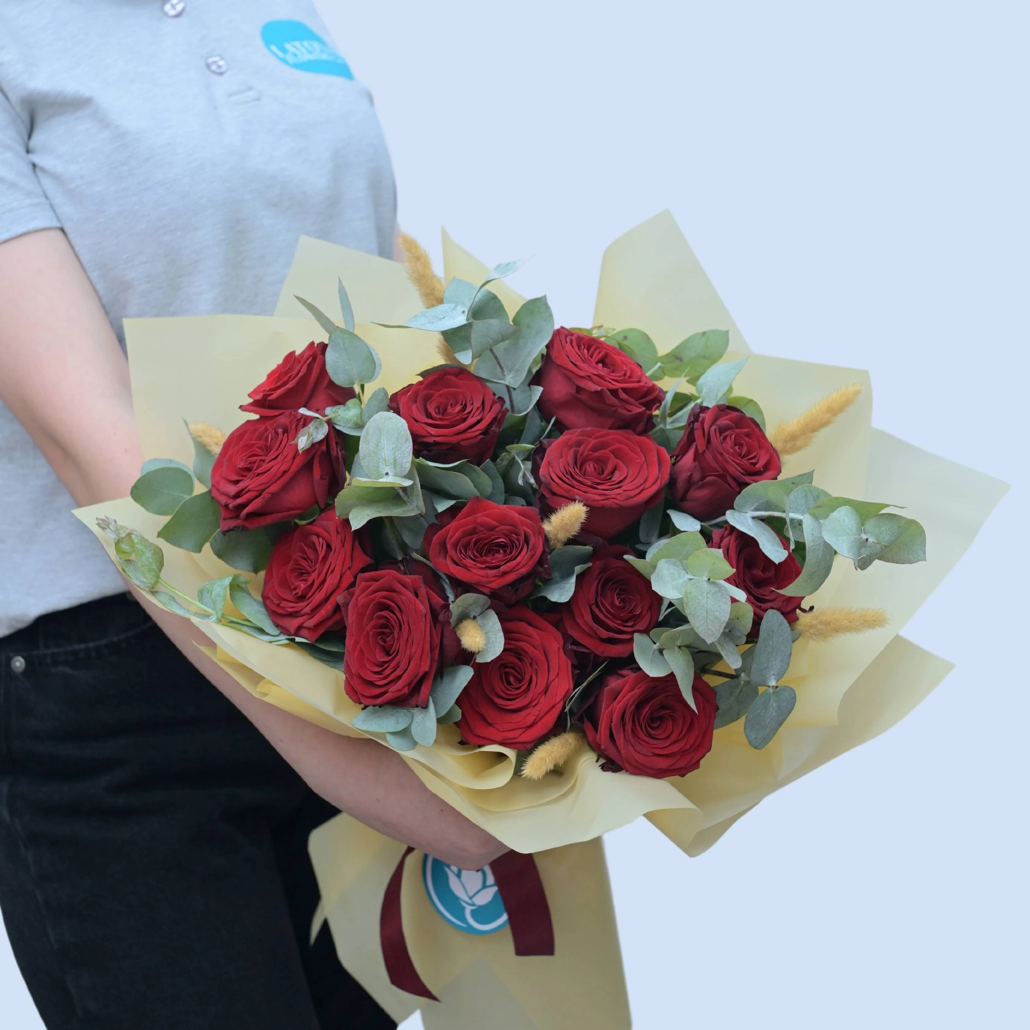 Bouquet RAMADA with red roses and cotton