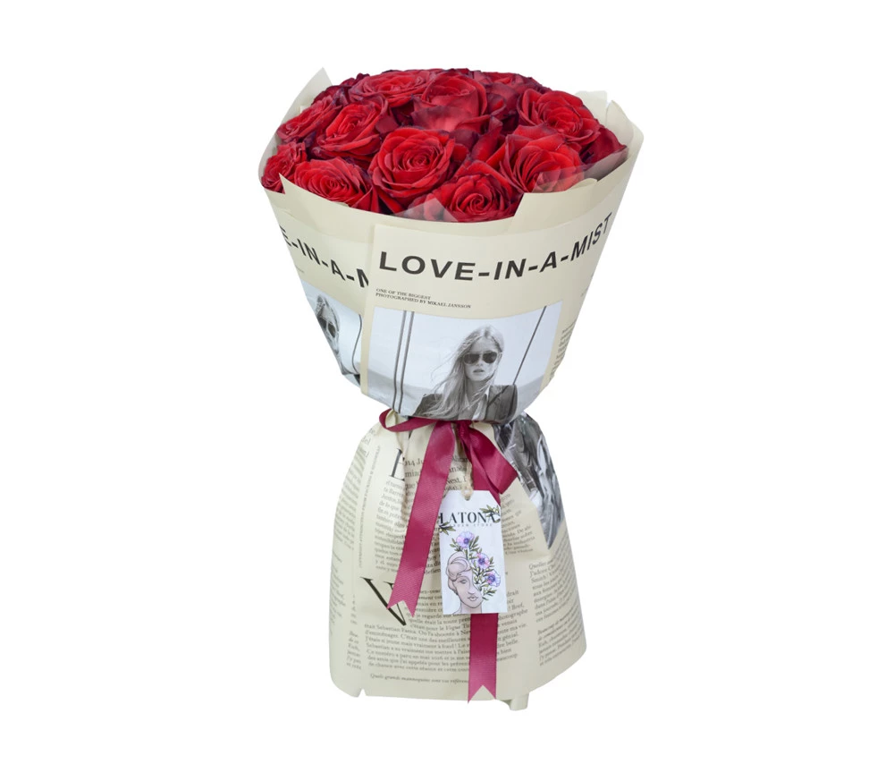 Bouquet PARIS with red roses