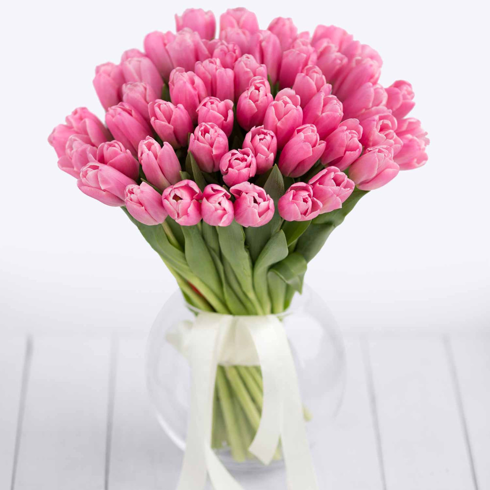 Pink 45 tulips