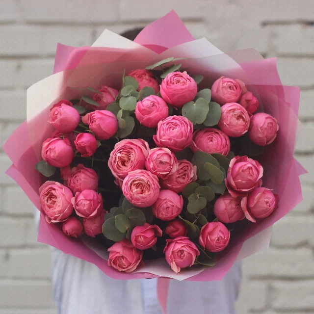 Bouquet with  peony roses