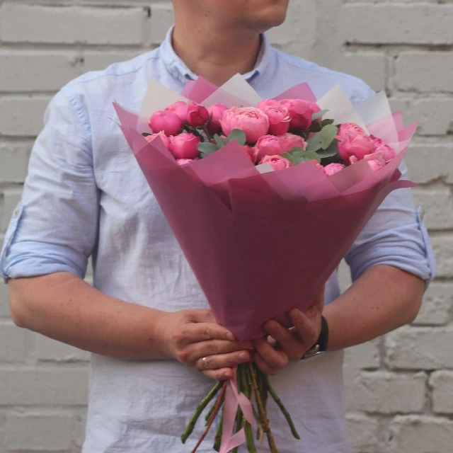 Bouquet with  peony roses