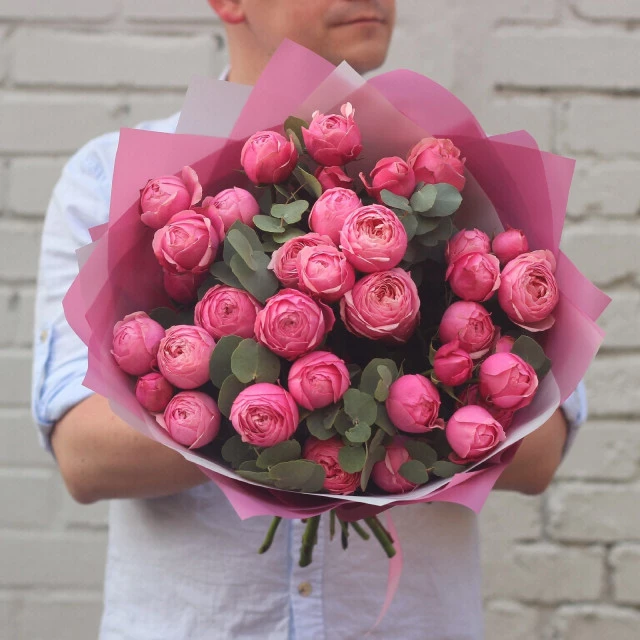 Bouquet with  peony roses