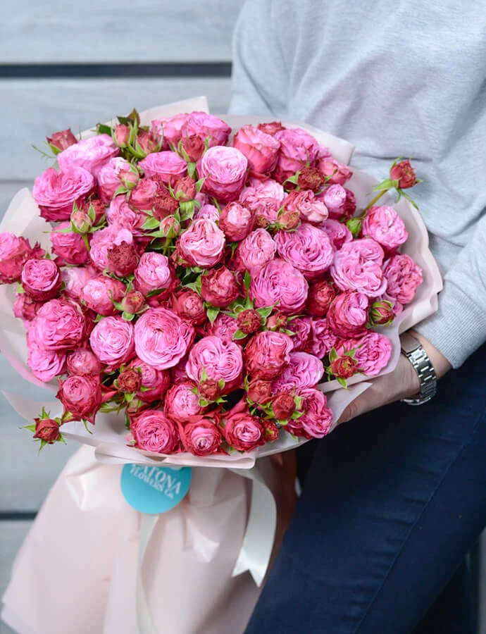 Bouquet ‹VELVET› with peony roses