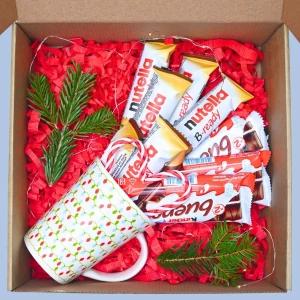 Festive Nutella & Kinder Bueno Gift Box with Mug