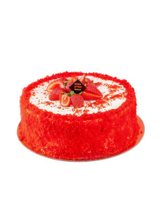 Cake ‹Red Velvet› with strawberries - Moms Little Bakery