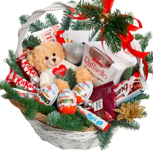 Festive gift basket